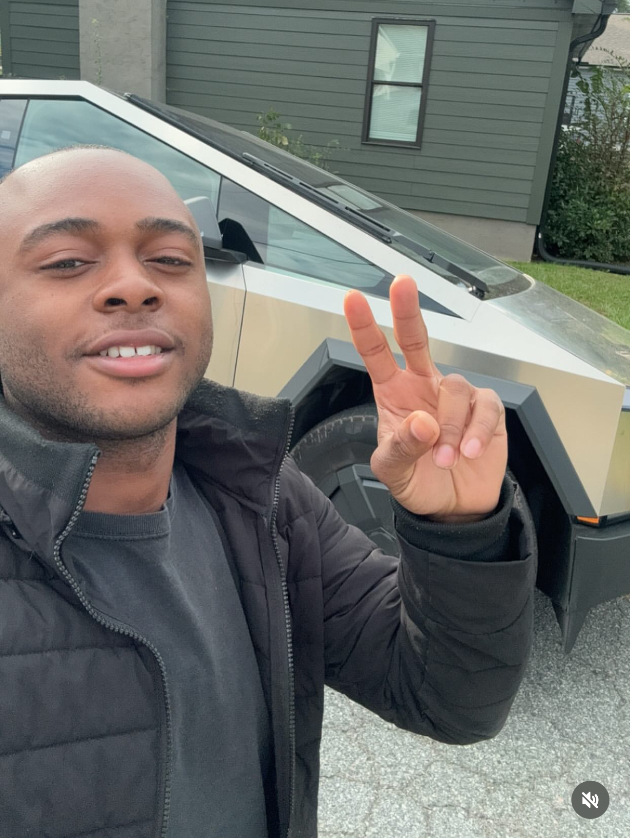 Picture of me in front of a CyberTruck